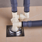 洗衣机下水管道出水管地漏接头三通四通三接口两用三用排水管专用