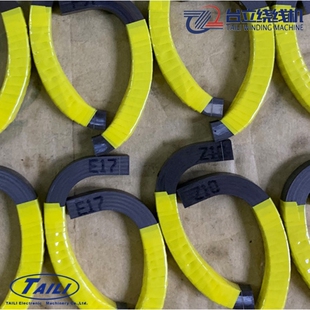 定制台立电流表线圈绕线机 异形半圆互感器 钳形表线圈包胶带机