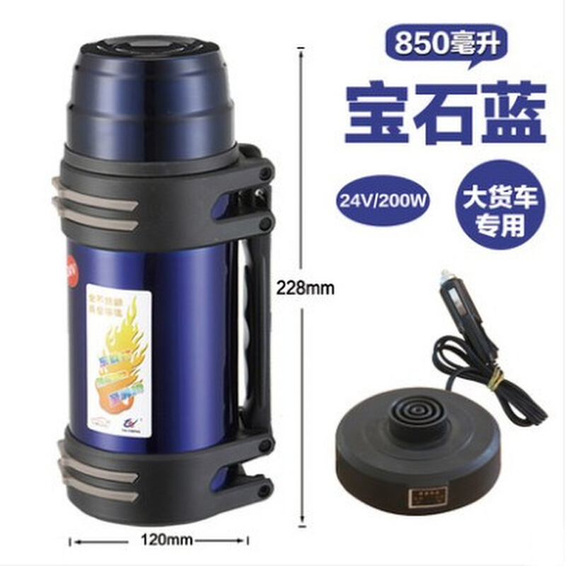 。泰澄车载电热杯12V24车家两用汽车加热水器烧水壶保温杯开水100