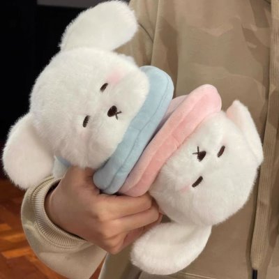 小狗怪想考拉补丁情侣拖鞋毛绒玩具公仔治派对玩偶兔子可爱愈陪伴