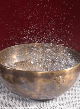 导师级尼泊尔手工颂钵满月钵西藏佛音碗瑜伽冥想乐器音钵音疗摆件