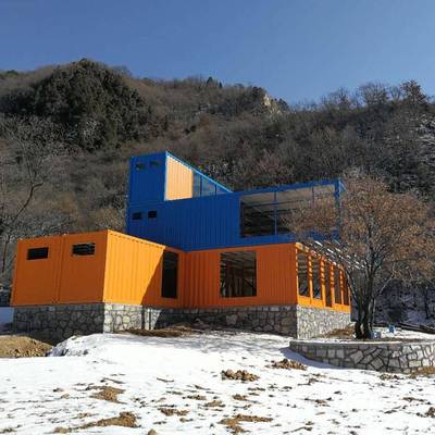 两层住人集装箱房屋全新设计 创意智能集装箱房子厂家供应