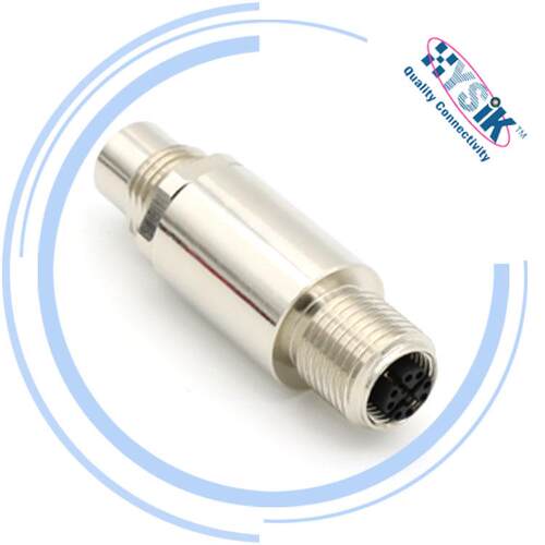 X-CODE 全金属以太网M12工业连接器 X编号8芯 M12连接器
