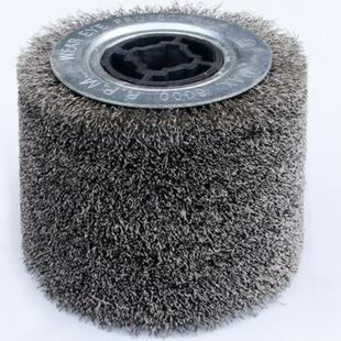 批 铁丝拉丝轮十字芯砂布钢丝抛光轮金属焊疤木材家具打磨125*110