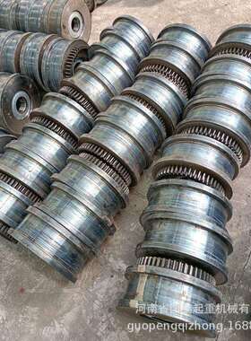 橡胶层车轮起重机端梁驱动轮LD200LD300LD400行车行走轮