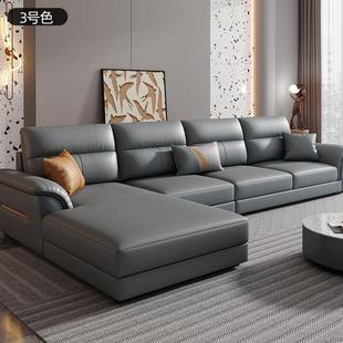 科技布沙发客厅大小户型猫抓皮现代简约直排贵妃意式轻奢布艺沙发