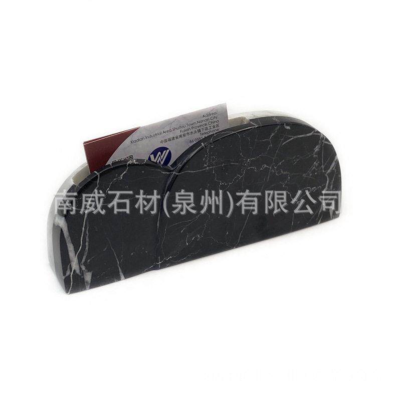 天然大理石名片座桌面卡片座摆台现创意卡片架座名片夹