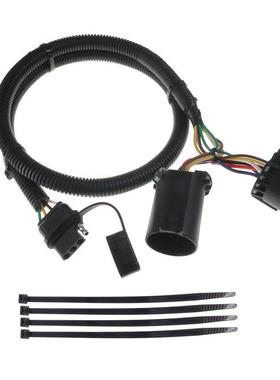 美式4针拖车线束 配原车拖车7针接头 拖车连接器 总长41inch