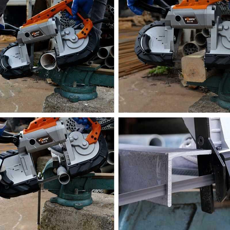 6E3X博来带锯机小型家用木工便携卧式金属不锈钢锯床切割切