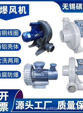 15千瓦气体防爆中压风机 18.5kwIP55防爆鼓风机 11kwCT4防爆风机