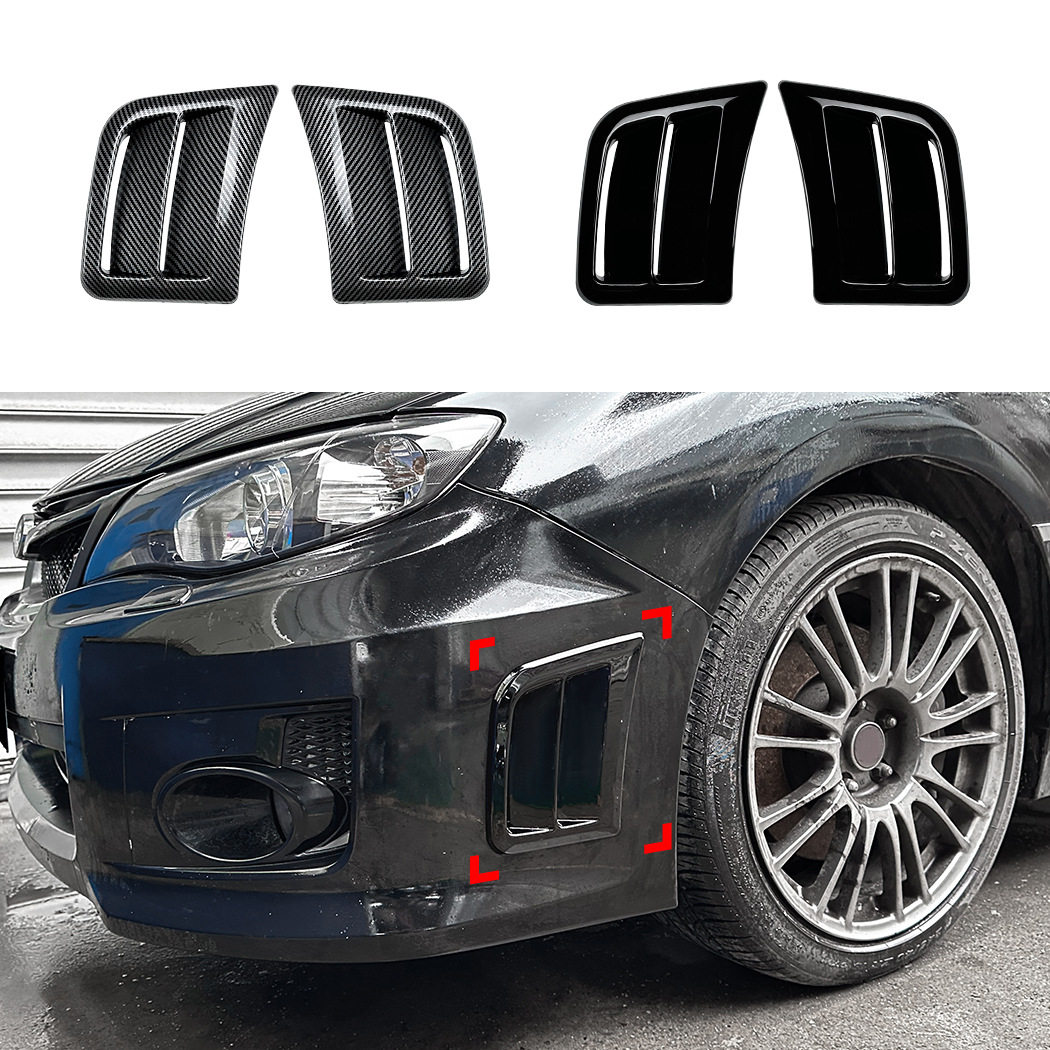 适用斯巴鲁翼豹 WRX STI 2008-2014 前杠出风口侧腮车贴外饰改装