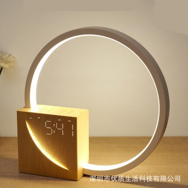 跨境儿童睡眠起床自然模拟日出唤醒灯时钟闹钟白噪音氛围灯音乐盒