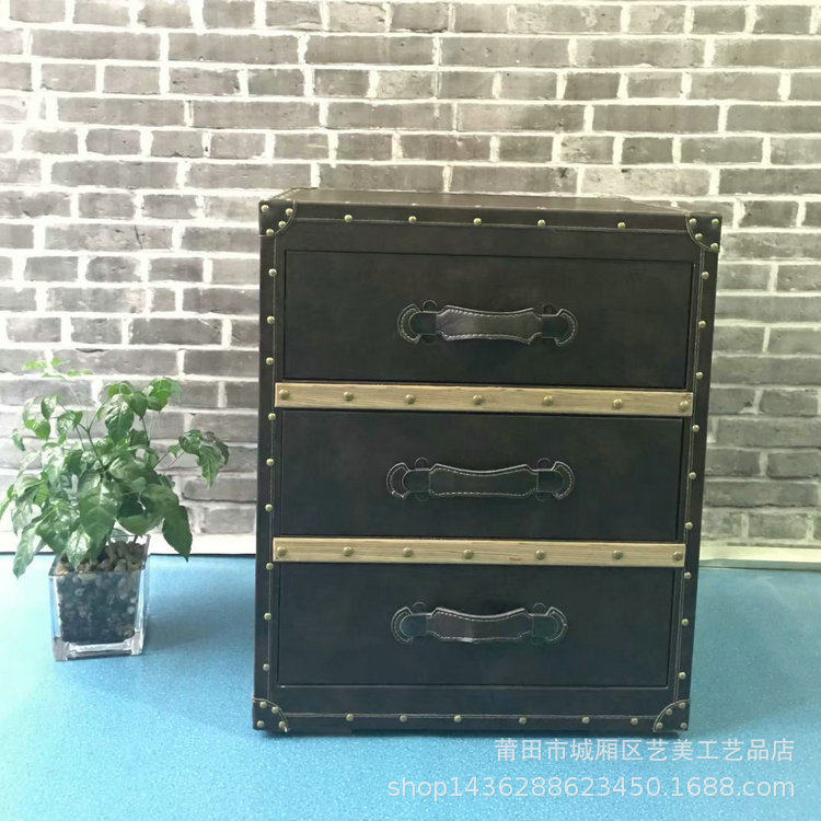 欧式床头柜简约储物柜现代卧室迷你简易床边小柜子