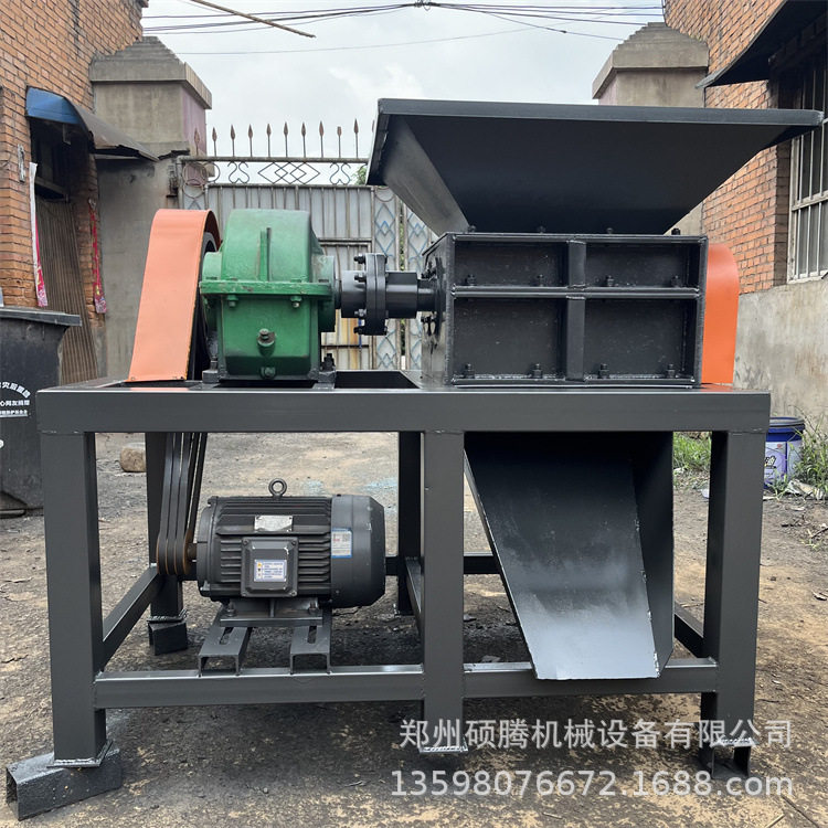 动物尸体自动撕碎机死猪破碎机病死动物无害化处理机器猪肉撕碎机
