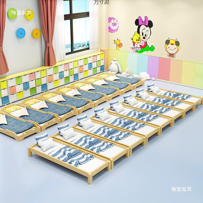 幼儿园专用实木儿童午睡单人床