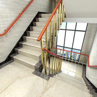 实木楼梯扶手儿童安全护栏简约栏杆立柱室内阳台高层围栏阁楼铁艺