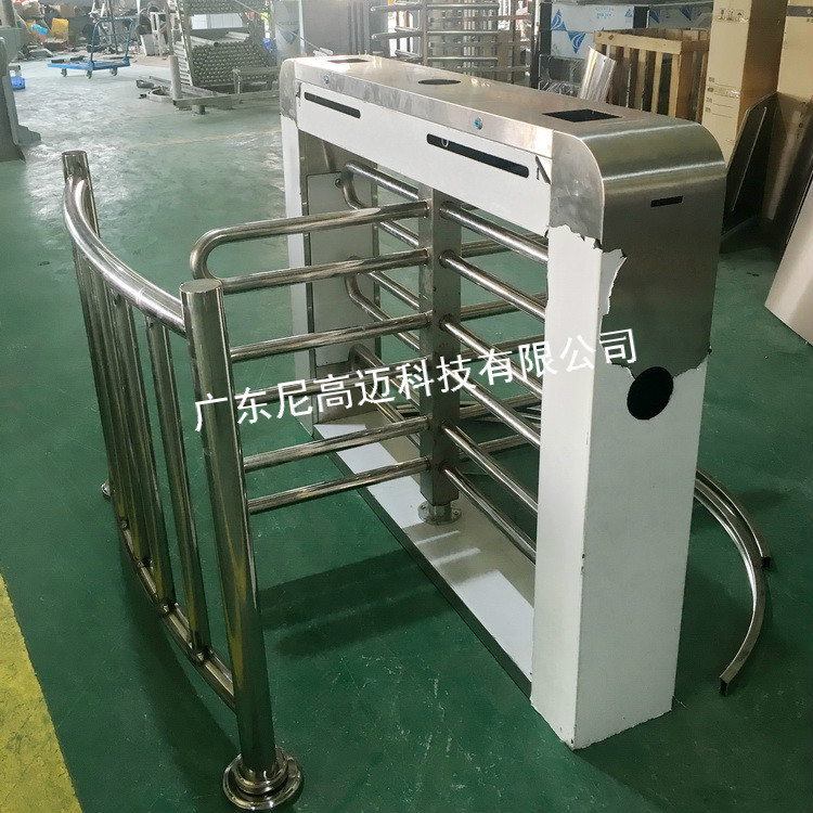 潮州门禁十字电动半高转闸单双向刷卡旋转通道匝景区工厂四叉滚闸