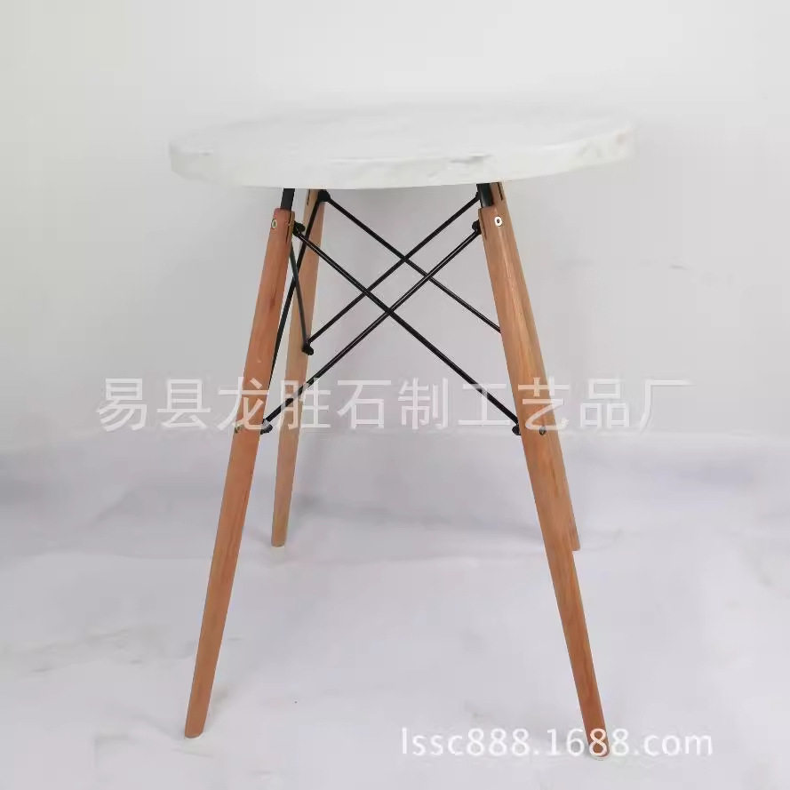 定|制北欧风格大理石桌子现代简约迷你异形桌子大理石面咖啡桌