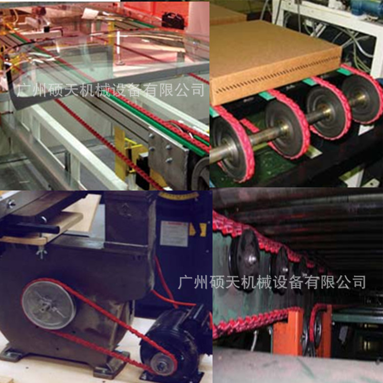 钢化炉无钉活络带帆布三角带聚氨酯传动带任意拼装组合输送带