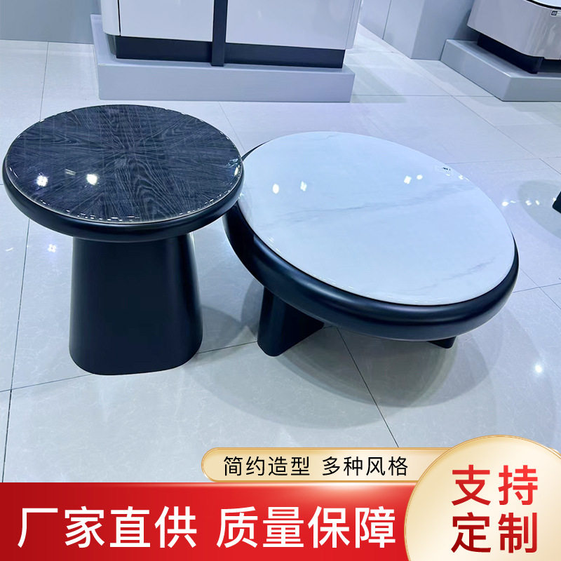 北欧简约小茶几现代边几白色木质圆几沙发边几休闲小圆桌阳台角几