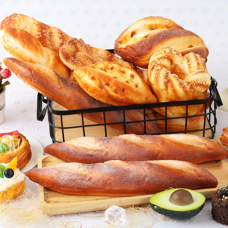 pu仿真法棍面包法式长棍模型跨境家居摆设摄影道具工程软装饰展示