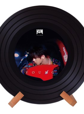 蔡徐坤kaun周边黑胶唱片摆件电视柜杂志架装饰摆件个性创意礼品