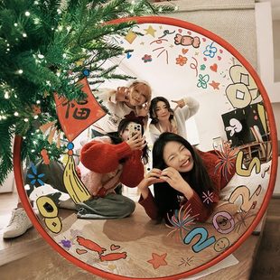 立体diy镜凹凸拍照餐海边创意2025生日摆件野拍照道具装 新款 饰品