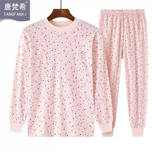 Термобелье для пожилых людей, хлопковые штаны, удерживающее тепло нижнее белье для матери, комбинезон, для среднего возраста, большой размер