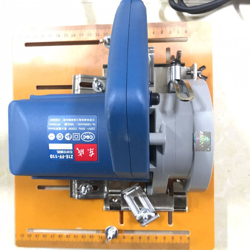 。切割机底板木工专用光轴锯手推定位配件电木支架靠山多功能定位