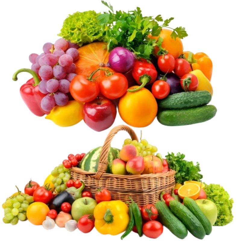 厨房蔬菜水果仿真贴纸厨房冰箱门橱柜瓷砖平面多彩水果蔬菜贴花纸