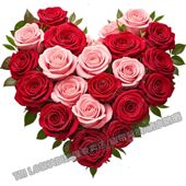 爱心浪漫玫瑰自粘贴纸卧室床头背景客厅温馨玫瑰花贴纸遮丑冰箱贴