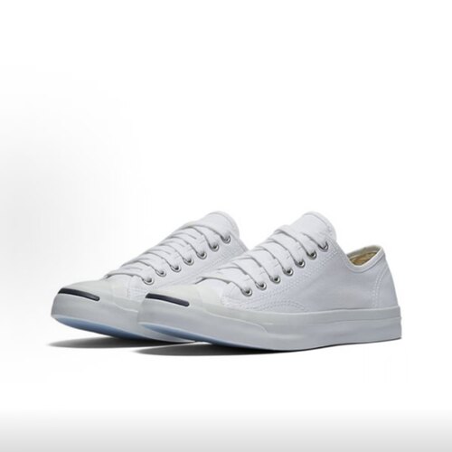 Converse/匡威 Jack Purcell 开口笑 白色 耐磨轻便帆布鞋 1Q698