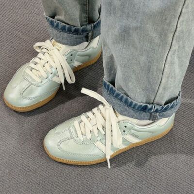 阿迪达斯/adidas originals SAMBA 蓝白 舒适耐磨德训鞋 IG1965