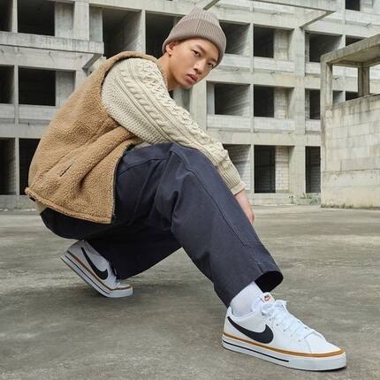 Nike/耐克 COURT LEGACY 百搭复古 防滑耐磨 休闲板鞋 DH3162-100