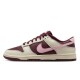 耐克 男女同款 Dunk NIKE Low防滑耐磨 休闲板鞋 酒红色DR9705 100
