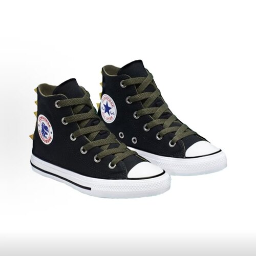 Converse All Star Dino Spikes 黑色舒适高帮 帆布鞋 665349C