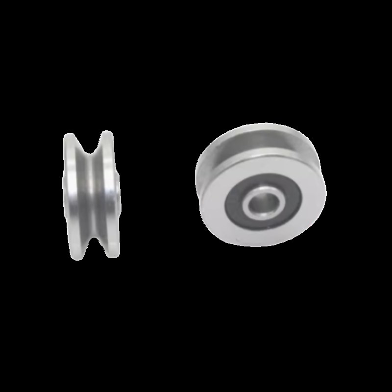 不锈钢V型 U型滑轮 带槽轴承SZV SZU3-12 4-12 4-14 6-16绕走线机