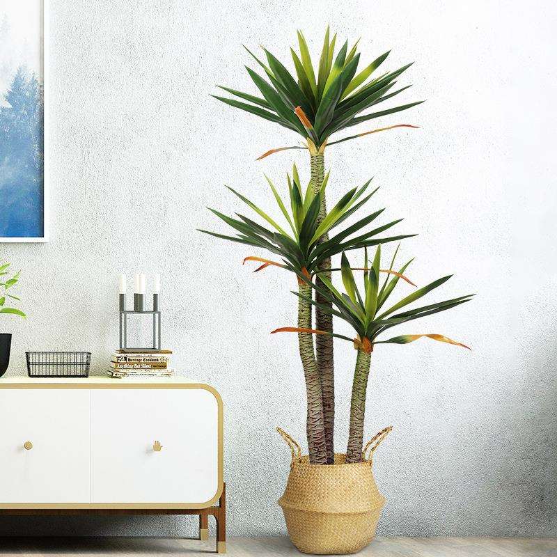 工厂仿生剑兰铁树大型人造盆栽假树室内摆件仿真绿植 剑兰