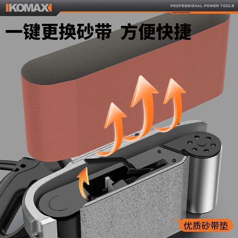 j8坦克打磨抛光机砂光机平面手提式打磨机砂带机电动木工小型大g3