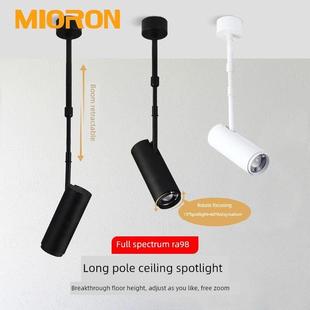 长臂侧 商店工业风格 Cob伸缩长杆聚光灯变焦Led表面安装 聚光灯服装