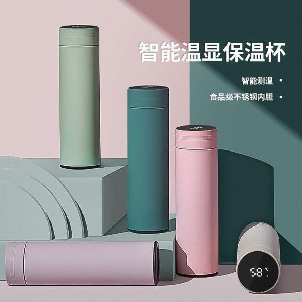 商务隔4保温杯男磨砂大容量水杯刻字定制30高档带女LOGO茶不锈钢