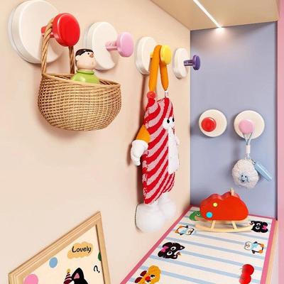 吸盘玄关挂钩强力承重黏胶免打孔入户门口放钥匙神器帽子置物黏贴