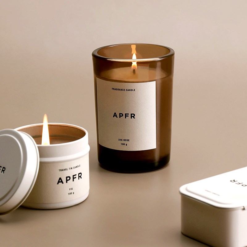 APOTHEKEFRAGRANCE日本APFR香薰蜡烛M卧室氛新结婚生礼物盒情人节