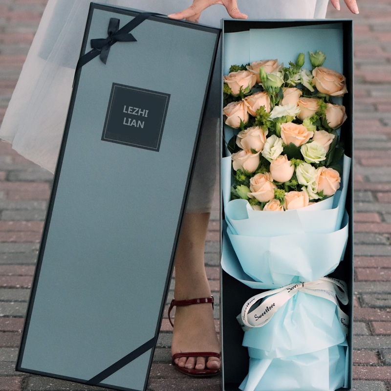 鲜花速递礼盒花h束红玫瑰北京同城生日送花上海南京广州南昌苏州