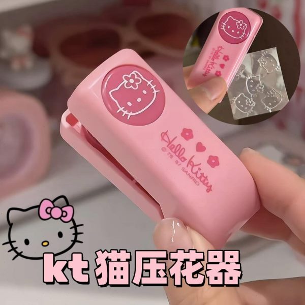 KT手账卡通可爱高印章hello猫压花器古风中颜值压花kitty印花工具