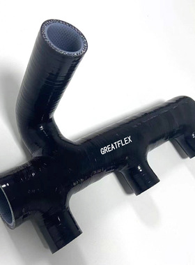 GREATFLEX发动机连接口径50红蓝黑色耐高温高压硅胶软管SH40工厂