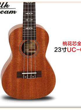 销售23寸全单桃花芯ukulele尤克里里小四弦UC-GC0尤克里里