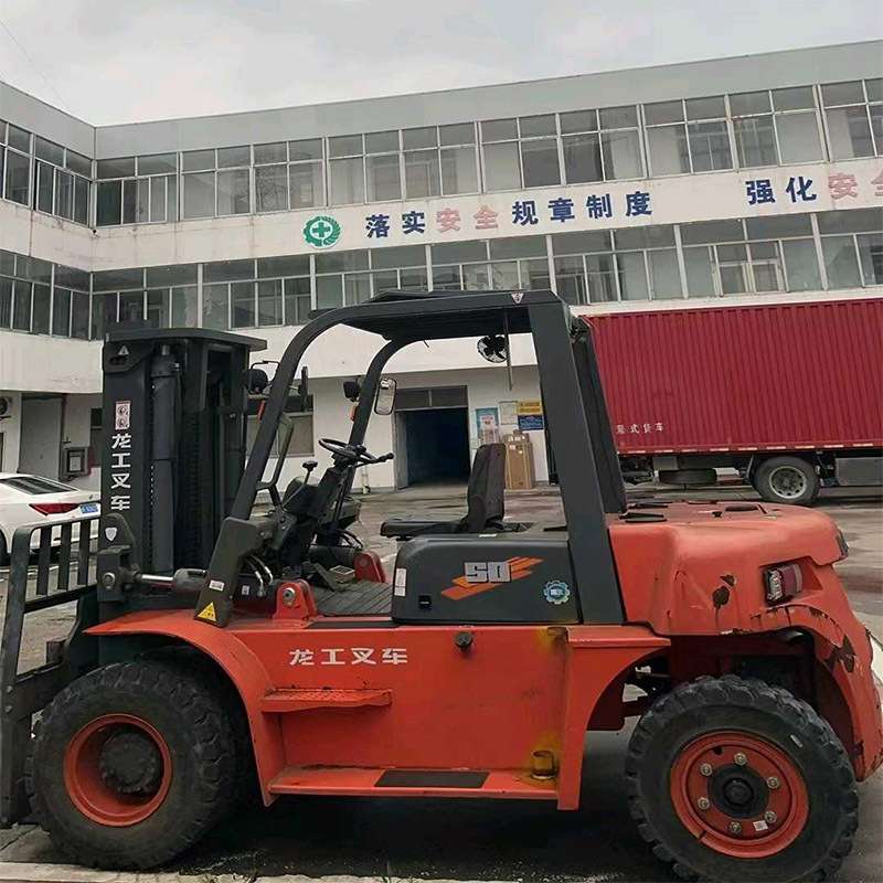 出2021年优质龙工LG系列CPCD5吨二节门架升高3米工地用柴油叉车