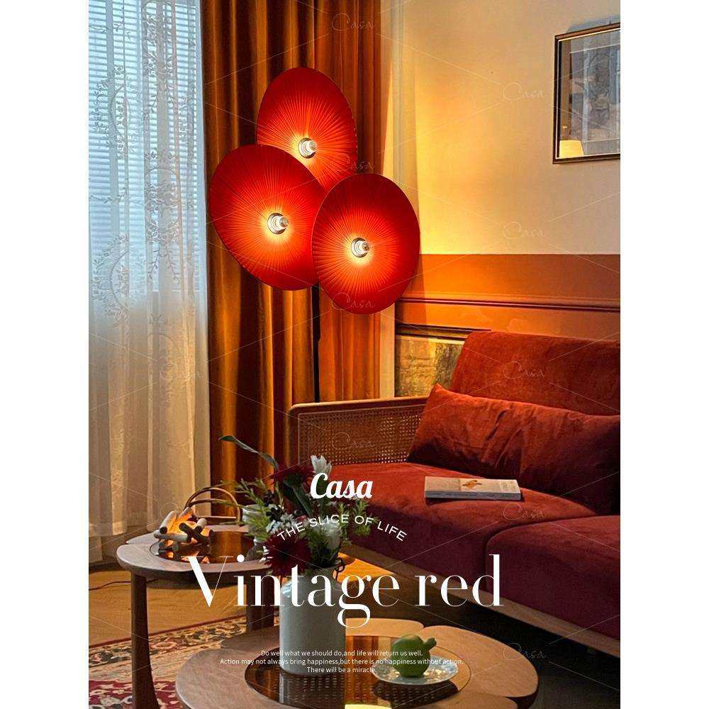 法式复古艺术布艺落地灯中古红色客厅卧室屏风设计师装饰立式灯具,鲜花速递/花卉仿真/绿植园艺,割草机/草坪机,淘宝优惠券,粉丝福利购,淘宝优惠卷