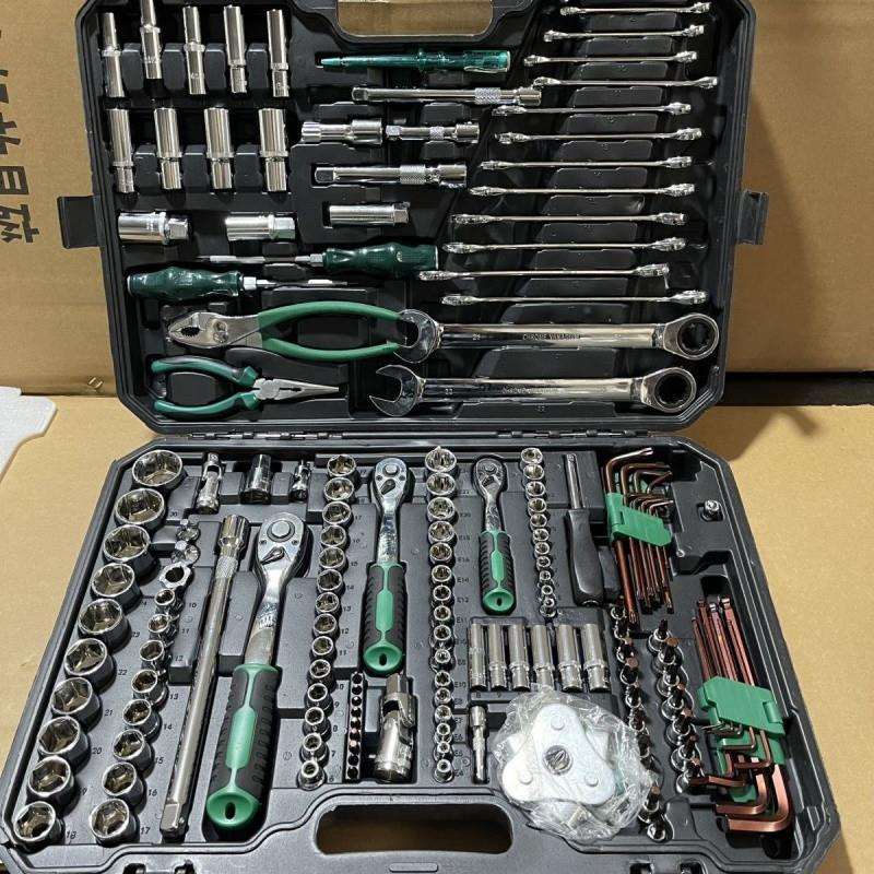 E5G121件套汽修工具套装汽车维修维修组棘轮组套套筒扳手组合修车
